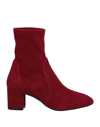 Stuart Weitzman Ankle Boots In Red