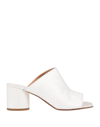 Maison Margiela 50mm Vegan Split-toe Mule Sandals In White