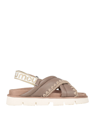 Mou Sandals In Dove Grey