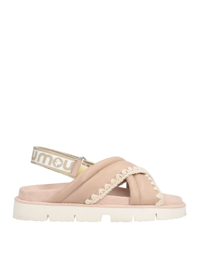 Mou Sandals In Beige