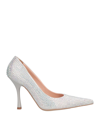 Liu •jo X Leonie Hanne Crystal-embellished 100mm Pumps In Grey