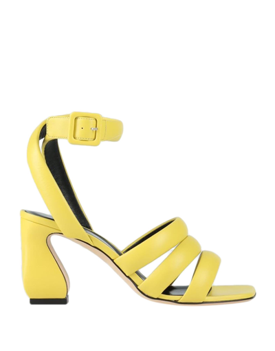 Sergio Rossi Sandals In Yellow