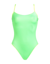 Twinset One-piece Swimsuits In Acid Green
