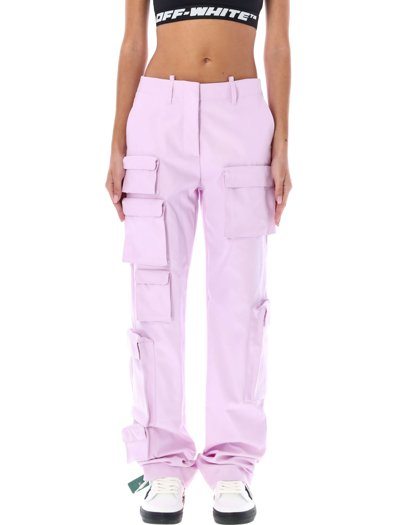 Off-white Trouser In Purple
