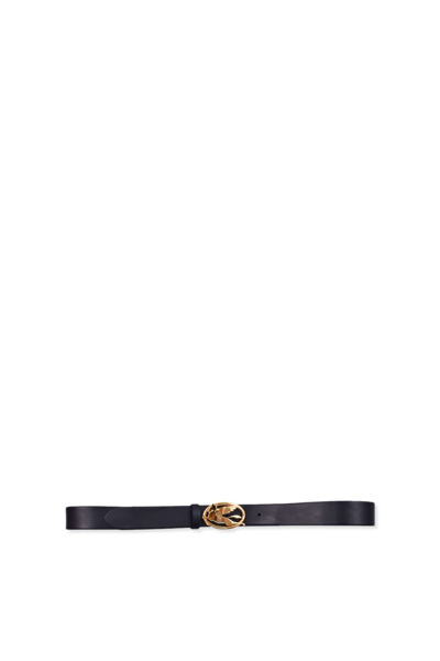 Etro Belt With Pegaso In Black