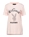 John Richmond X Playboy T-shirts In Pink