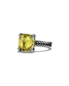 David Yurman Chatelaine Ring With Lemon Citrine And Diamonds In Lemon Citrine