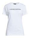 COSTUME NATIONAL COSTUME NATIONAL WOMAN T-SHIRT WHITE SIZE S COTTON