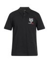 Plein Sport Polo Shirts In Black