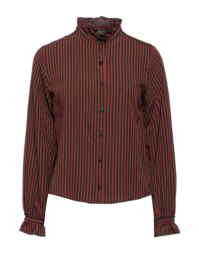 Le Mont St Michel Shirts In Brown