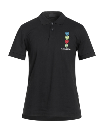 Plein Sport Polo Shirts In Black