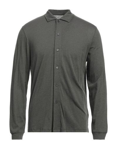 Majestic Shirts In Sage Green