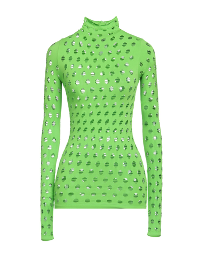 Maisie Wilen Woman T-shirt Acid Green Size Onesize Nylon, Elastane