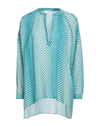 Soallure Blouses In Blue