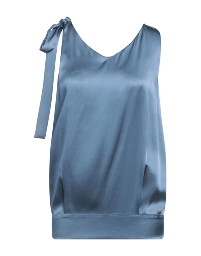 Semicouture Tops In Blue