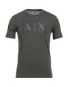 Armani Exchange T-shirts In Military Green