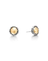 John Hardy 18K GOLD CHAIN ROUND STUD EARRINGS,PROD187990102