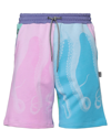 Octopus Man Shorts & Bermuda Shorts Pink Size S Cotton In Pink