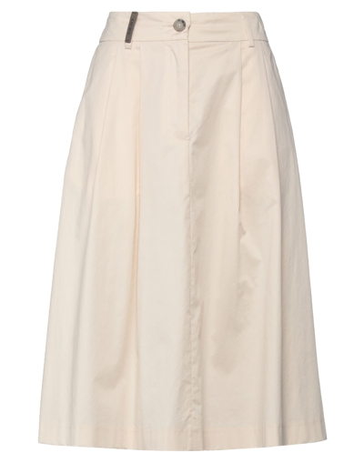 Peserico Midi Skirts In White