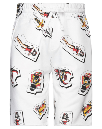 Hydrogen Man Shorts & Bermuda Shorts White Size L Cotton