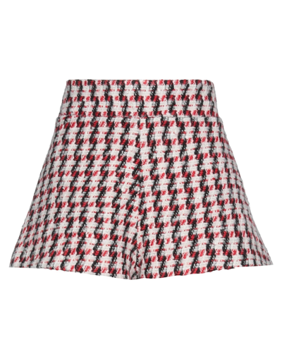 Amen Woman Shorts & Bermuda Shorts Red Size 8 Wool, Acrylic, Viscose, Polyamide, Polyester