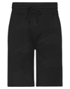 Hydrogen Man Shorts & Bermuda Shorts Black Size Xl Cotton In Black