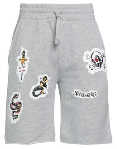 Hydrogen Man Shorts & Bermuda Shorts Light Grey Size 3xl Cotton, Polyester