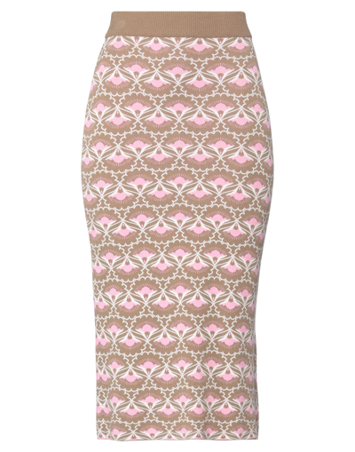 Weekend Max Mara Midi Skirts In Light Brown