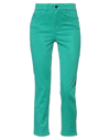 Guess Cropped Pants In Green