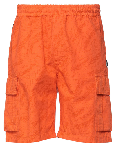 Octopus Man Shorts & Bermuda Shorts Orange Size Xxl Cotton