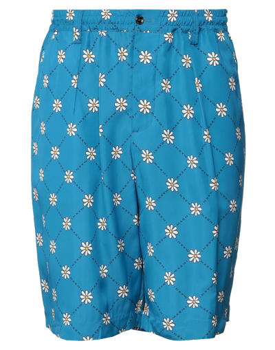 MARNI MARNI MAN SHORTS & BERMUDA SHORTS BLUE SIZE 38 VISCOSE