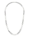 ARMENTA NEW WORLD LARGE SILVER OVAL LINK NECKLACE, 38"L,PROD183200449