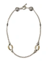 KONSTANTINO DAPHNE SILVER & 18K GOLD CHAIN NECKLACE,PROD183490139