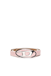 Diesel Logo Buckle Belt In Pink
