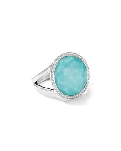 Ippolita Women's Silver Rock Candy Diamond, Turquoise Doublet & Sterling Silver Ring