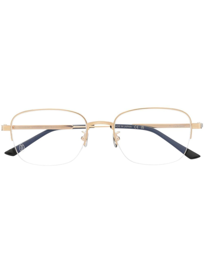 Cartier Square-frame Glasses In Gold