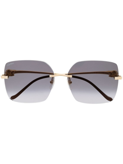 CARTIER GRADIENT-LENS SUNGLASSES