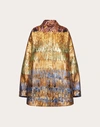 Valentino Golden Wings Multicolor Brocade Overshirt Woman Multicoloured 38 In Multicoloured