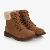 UGG UGG TEEN BROWN SUEDE HIKER BOOTS