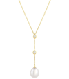 BAGGINS South Sea Pearl Diamond Drop Necklace- Yellow Gold