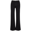 Paige Leenah High-waist Flared Jeans In Black