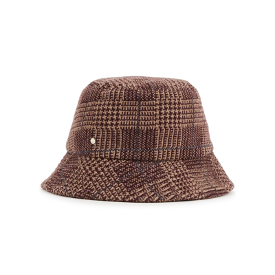Inverni Cashmere Blend Plaid Bucket Hat In 4801 Multi Bordea