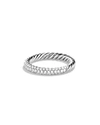 DAVID YURMAN PETITE PAVE RING WITH DIAMONDS,PROD180290299