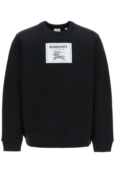 Burberry Sweatshirt Man In Black