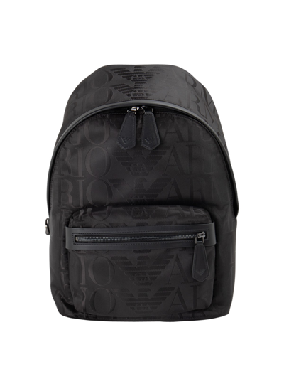 Emporio Armani Black Backpack