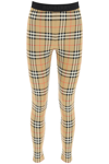 BURBERRY VINTAGE CHECK BELVOIR LEGGINGS