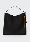 Tom Ford Alix Small Calfskin Hobo Bag In Black