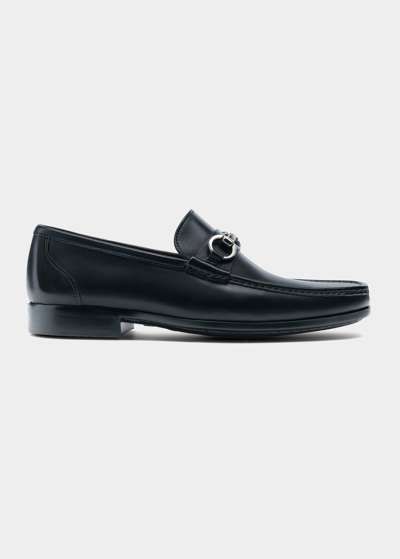 Magnanni Men's Blas Ii Leather Bit-strap Loafers In Black