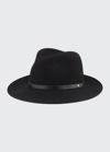 Rag & Bone Floppy Brim Wool Fedora Hat In Black