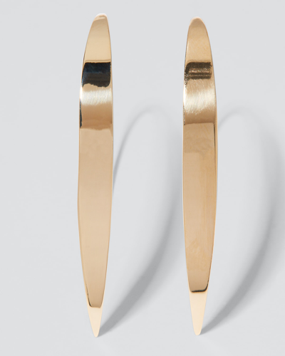Lana Bond Small Vanity Hooked On Hoop Earrings In 14k Gold In Yellow Gold